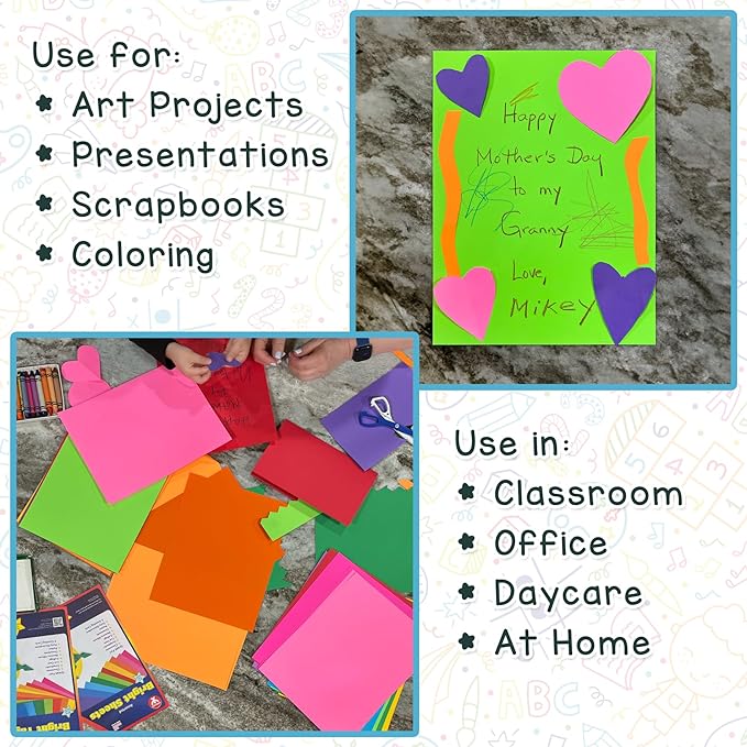 Hygloss Dark Blue Bright Colored Cardstock - 11x17-Inch, 50 Sheets, 65 lb/ 176 gsm, Fade-Resistant, Acid-Free Color Card Stock Paper