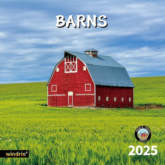 2025 Wall Calendar,Calendar 2025, January 2025 - December 2025, Wall Calendar Barns, 12" x 24" Opened,Full Page Months Thick & Sturdy Paper for Calendar Organizing & Planning