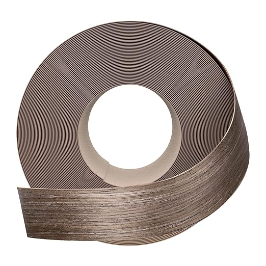GSCIT Club Walnut Edge Banding, 2 inch x 500ft roll of Veneer Edge Banding Pre-glued Flexible, Wood Tape Banding for Cabinet Repair Furniture