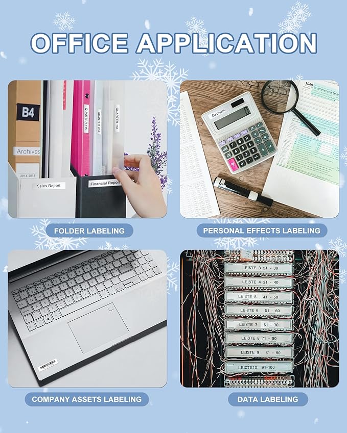 18 Pack Compatible with Brother P Touch Label Maker Tape Work for P Touch PT-D220 PTD220 PT-D210 PTD210 PT-H103w,12mm 0.47" Laminated White Label Tape TZe-231,1/2" Black on White, for PTH100 PTD400AD
