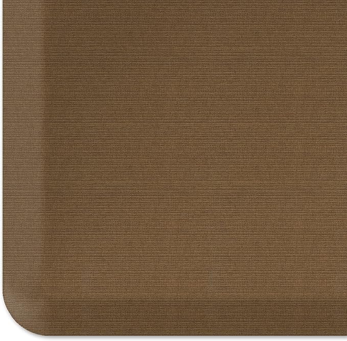 GelPro NewLife Designer Comfort Ergo-Foam Anti-Fatigue Kitchen Floor Mat, 20" x 72", Grasscloth Khaki