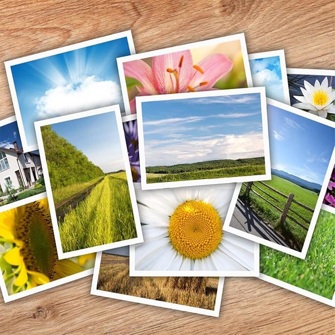 4x6 Blank White Cardstock (Set of 100) - Card Stock for Printer Postcards, Photo Paper Invitations, Greeting, Note, Thank You, DIY Making, Index Cards - Plain for Writing, Stamping, Printing, Art