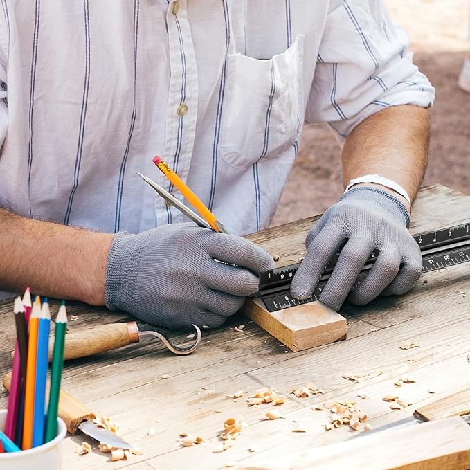 Fumete 12 Pack 6 Inch Architectural Engineering Scale Rulers Small Scale Ruler Pocket Size Scale Ruler Construction Rulers Imperial Measurements for Architects Engineering, Draftsman Drawing(Black)