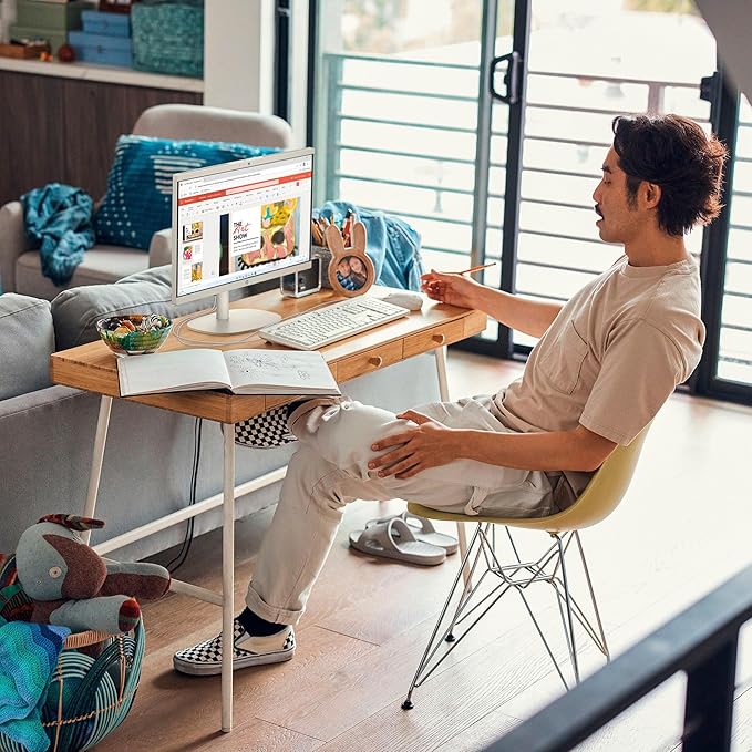 HP 22 inch FHD All-in-One Desktop Computer PC 2025 Flagship, 64GB RAM, 2.5TB Storage (2TB SSD + 500GB Ext), Intel Celeron CPU, Webcam, WiFi 6, HubxcelAccessory, Win 11 Pro, Lifetime Office 2024