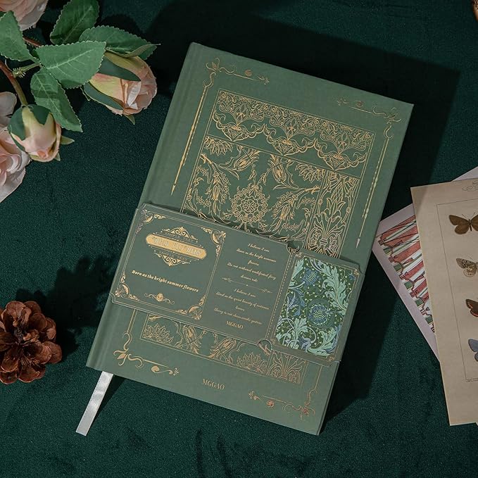 Hardcover Journal for Women Girls, A5 God Lined Journal Notebook, Cute Journal for Writing, Aesthetic Journal, College Ruled Notebook with 100 Gsm Thick Paper, 320 Numbered Pages