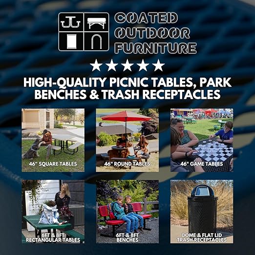 32-Gallon Heavy-Duty Expanded Metal Round Trash Receptacle, Commercial Outdoor Waste Bin with Liner & Black Flat Top Lid – Made in America (Textured Copper)