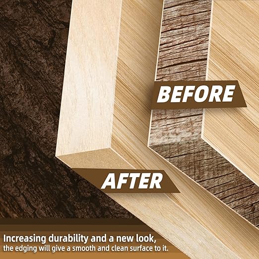 GSCIT Club Birch Edge Banding, 2 inch x 100ft roll of Veneer Edge Banding Preglued Flexible, Real Wood Tape Banding