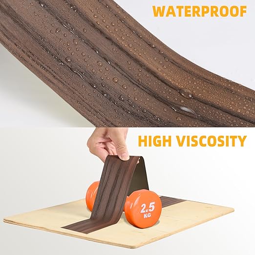 GSCIT Club Wood Grain Repair Tape, 2.4 inch X 50ft Self Adhesive Red Walnut Grain Repair Patch for Tables, Chairs, Baseboards, Doors, Windows, Floors, Handicraft DIY.