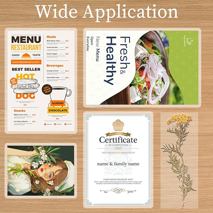 3 Mil Laminating Sheet 500 Pack, Clear 9 x 11.5 Inch Thermal Laminating Pouches for Thermal Laminator, Holds 8.5 x 11 Inch Letter Size Lamination Sheets, Water-Proof Laminating Paper