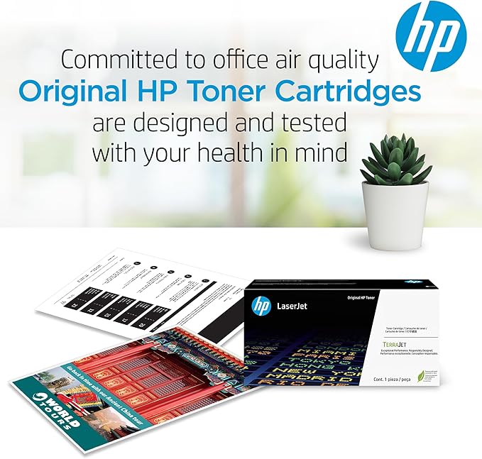 HP 206X Black High-yield Toner Cartridge | Works with HP Color LaserJet Pro M255, HP Color LaserJet Pro MFP M282, M283 Series | W2110X, Pack of 1, Black