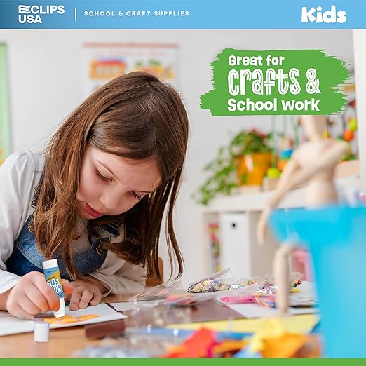 Glue Sticks Bulk (500 Pack), Washable Glue Sticks for Kids, Craft Glue for School Supplies, .28 oz, 8 Grams (500 Pack)