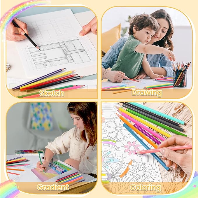 336 Packs Colored Pencils Bulk Classroom, Colored Pencils for Kids 12 Assorted Colors, Coloring Pencil Set Plus 36 Sharpeners, Pre-sharpened Color Pencils, Back to School Supplies Bulk for Teachers