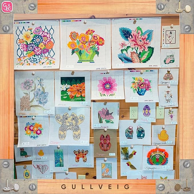 Gullveig Golden Push Pins and Thumb Tacks: Heavy Duty Flat Upholstery, Long Carpet Tacks, and Decorative Nails for Wood and Fabric, 50 Count