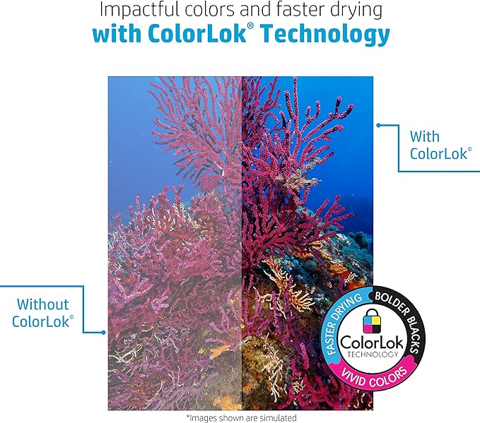 HP Paper Printer Paper 8.5x11 Office 20 lb 5 Ream Case 2500 Sheets 92 Bright Made in USA FSC Certified Copy Paper HP Compatible 112150C