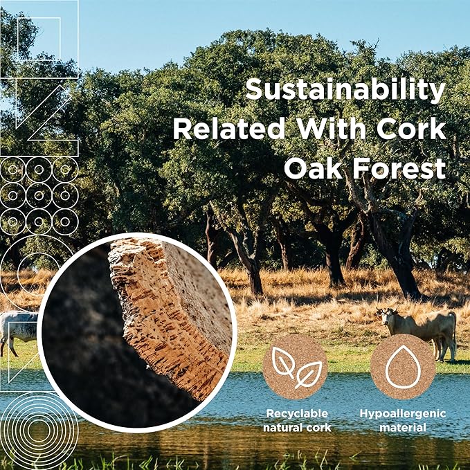 Go4Cork Framed Cork Bulletin Board - 23.6”x 15.7” | Premium Double-Sided Pine Frame Eco Cork Memoboard | Office, Home & Classroom Organization Decor | Pushpins & Set Up Accessories Included