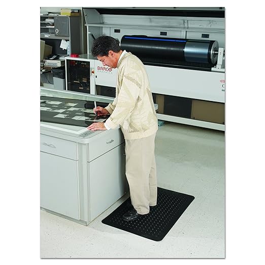 Guardian - 24030500 Flex Step Antifatigue Floor Mat, Rubber, 3'x5', Black