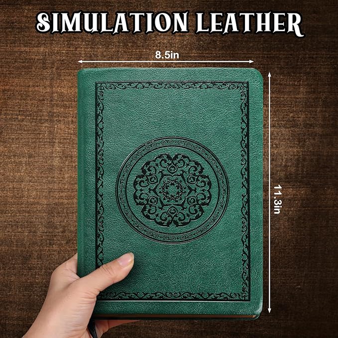 2025 Leather Vintage Journal Notebook,300 Pages,Leather Softcover Lined Journal Notebooks for Women Men,Notebook Journals for Writing Travel,Business,Office,8.5'' X 11.3''