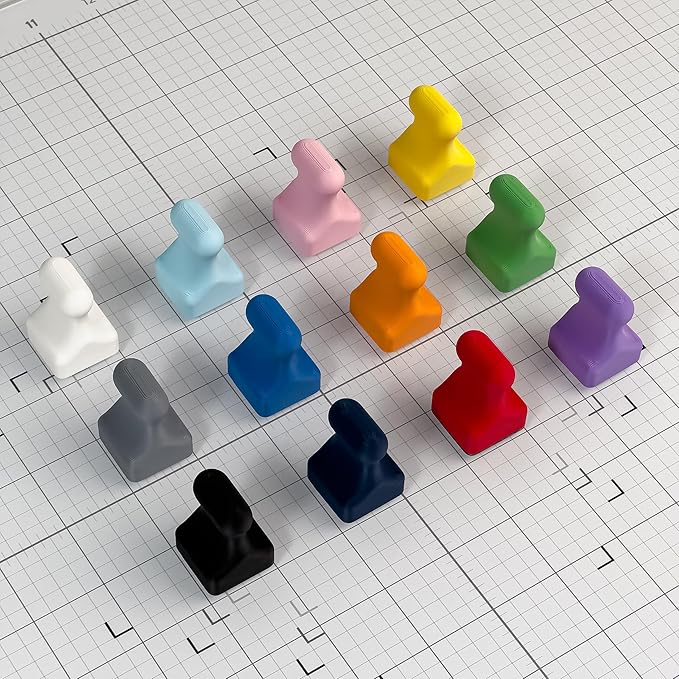 Glassboard Studio MiniPawn Magnet - Strong Neodymium Rare Earth Magnets for Fridge, Whiteboard, Locker & Magnetic Glassboards - Crafting & Office Use - Strong Fridge Magnets (Spring Green, 12)