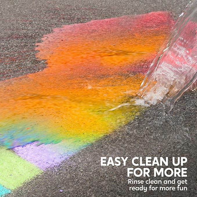 16 PCS Sidewalk Chalks Set Non-Toxic Washable Jumbo Chalk Bulk for Toddlers 1-3, Painting on Chalkboard, Driveway and Playground, Outdoor Activities, Gift for Kids, School Supplies