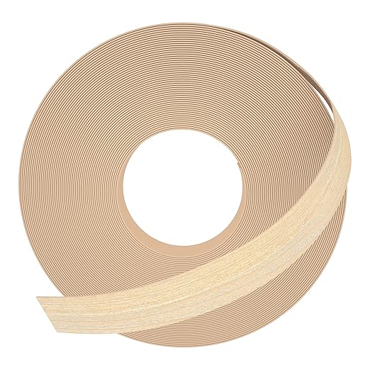 GSCIT Club Maple Edge Banding, 1 inch x 25ft roll of Veneer Edge Banding Preglued Flexible, Real Wood Tape Banding
